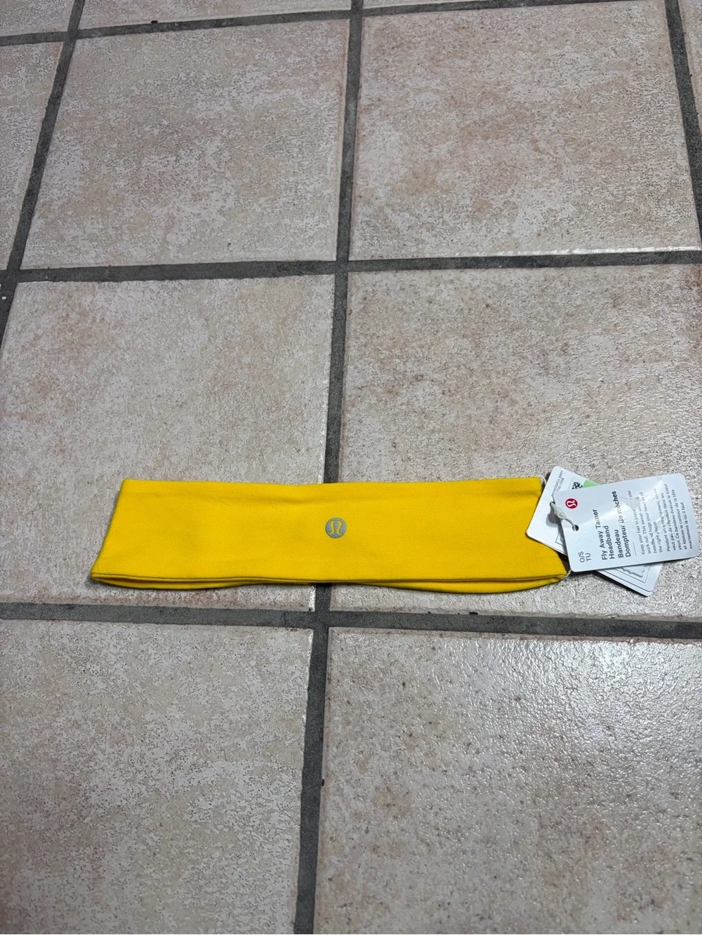NWT Lululemon Fly Away Tamer Headband (Maize Yellow) O/S